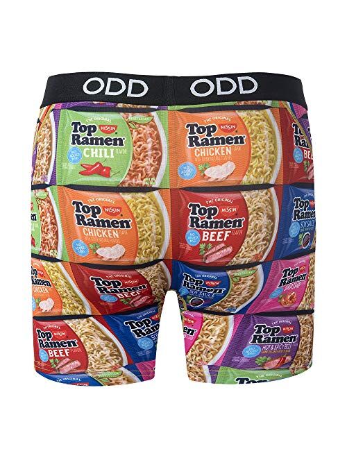 Odd Sox Men's Novelty Underwear Boxer Briefs, Top Ramen Flavors, Funny Graphic Print