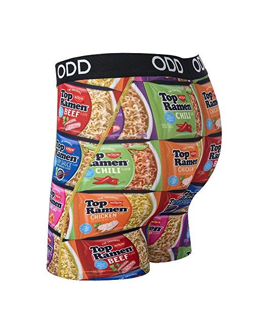 Odd Sox Men's Novelty Underwear Boxer Briefs, Top Ramen Flavors, Funny Graphic Print