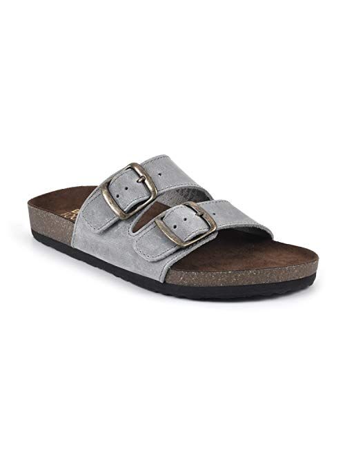 White Mountain Shoes Helga Leather Footbeds Sandal