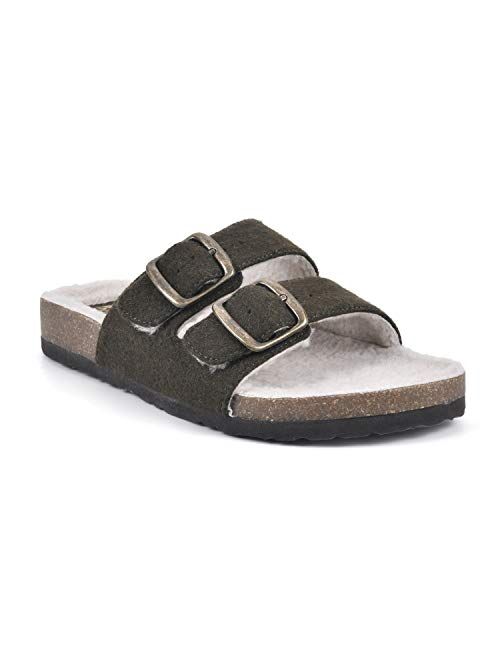 White Mountain Shoes Helga Leather Footbeds Sandal