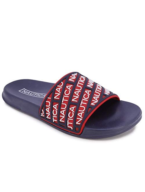 Nautica Women's Athletic Slide, Shower Shoe,Beach Sandal, Boat Slide