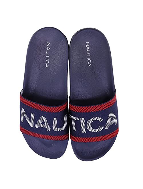 Nautica Women's Athletic Slide, Shower Shoe,Beach Sandal, Boat Slide