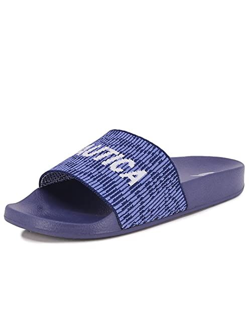 Nautica Women's Athletic Slide, Shower Shoe,Beach Sandal, Boat Slide