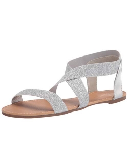 Women's Elatica Elastic Ankle Strap Flat Sandals