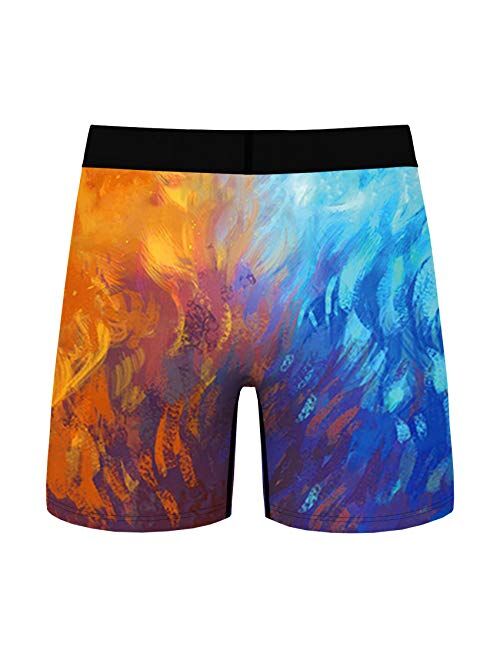 PNKJ Men's 3D Print Boxer Briefs, Novelty Boxer Shorts, Funny Gift for Men