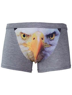 sandbank Men's Sexy Funny 3D Eagle Print Lingerie Boxer Briefs Underwear Panties