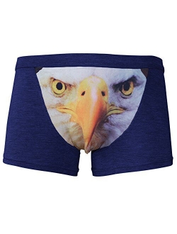 sandbank Men's Sexy Funny 3D Eagle Print Lingerie Boxer Briefs Underwear Panties