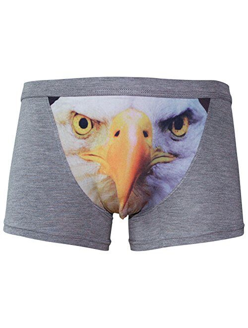 sandbank Men's Sexy Funny 3D Eagle Print Lingerie Boxer Briefs Underwear Panties