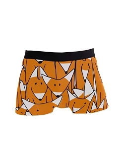 Cartoon Funny Animal Men's Underwear Boxer Briefs Breathable