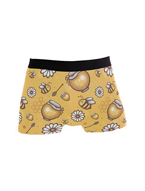 Cartoon Funny Animal Men's Underwear Boxer Briefs Breathable