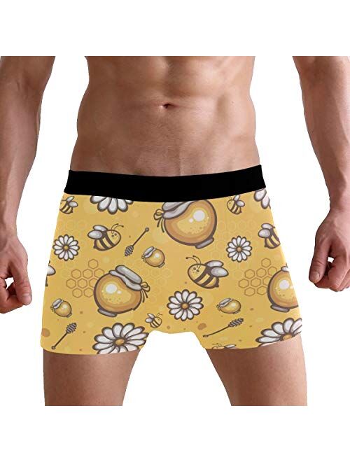 Cartoon Funny Animal Men's Underwear Boxer Briefs Breathable