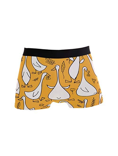 Cartoon Funny Animal Men's Underwear Boxer Briefs Breathable