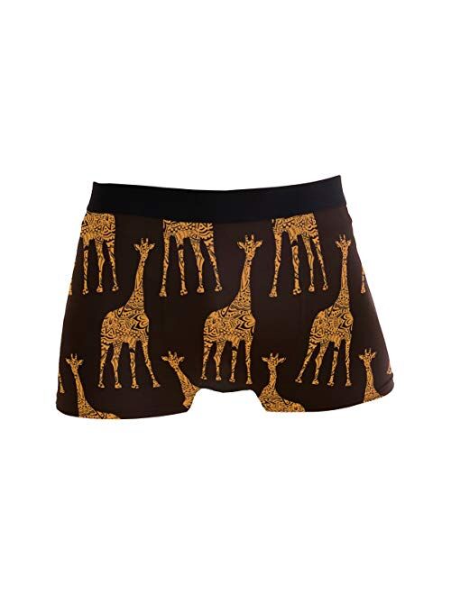 Cartoon Funny Animal Men's Underwear Boxer Briefs Breathable