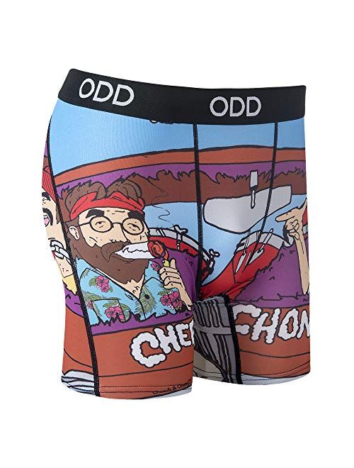 Odd Sox, Cheech and Chong, Men's Funny Underwear Boxer Briefs, Novelty Graphic Prints