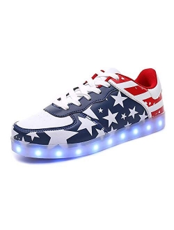 SANYES USB Charging Light Up Shoes Sports LED Shoes Dancing Sneakers