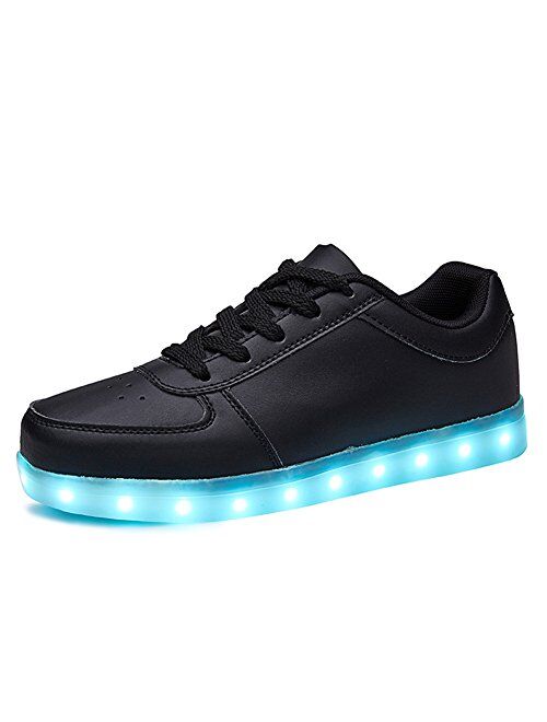 SANYES USB Charging Light Up Shoes Sports LED Shoes Dancing Sneakers