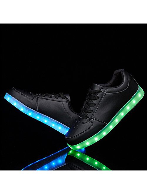 SANYES USB Charging Light Up Shoes Sports LED Shoes Dancing Sneakers