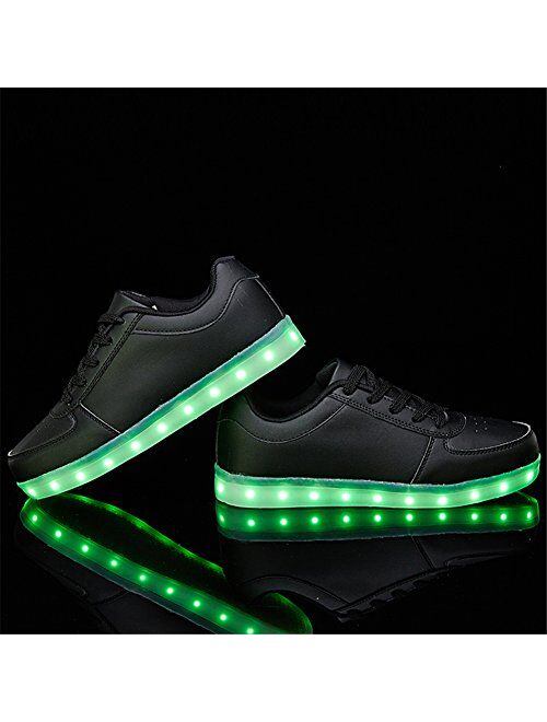 SANYES USB Charging Light Up Shoes Sports LED Shoes Dancing Sneakers