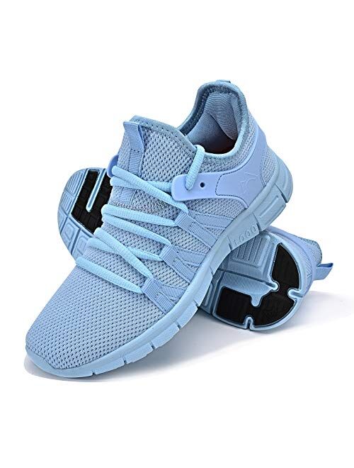 INZCOU Running Shoes Lightweight Tennis Shoes Non Slip Resistant Gym Workout Shoes Breathable Mesh Sneakers