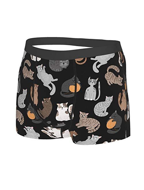 Shorthaired Cat Funny Man's Boxer Briefs Graphic Men Underwear Short Leg