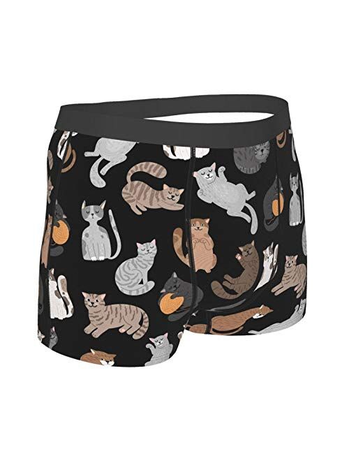 Shorthaired Cat Funny Man's Boxer Briefs Graphic Men Underwear Short Leg