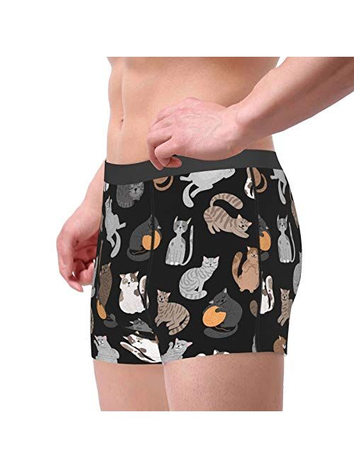 Shorthaired Cat Funny Man's Boxer Briefs Graphic Men Underwear Short Leg