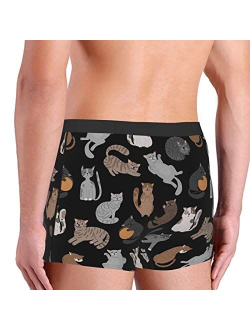 Shorthaired Cat Funny Man's Boxer Briefs Graphic Men Underwear Short Leg