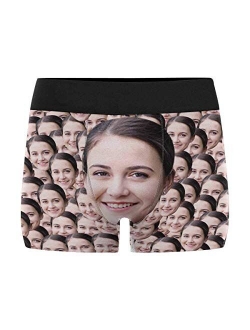 Custom Face Print Boxer Briefs for husband Birthday boyfriend birthday gift funny boxers for women