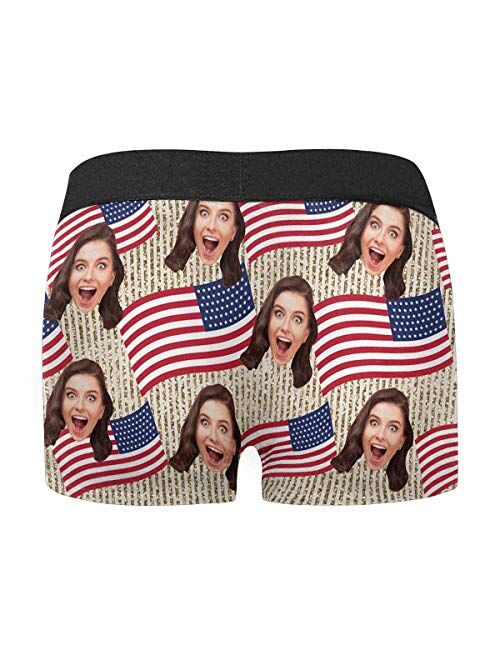 Custom Face Print Boxer Briefs for husband Birthday boyfriend birthday gift funny boxers for women