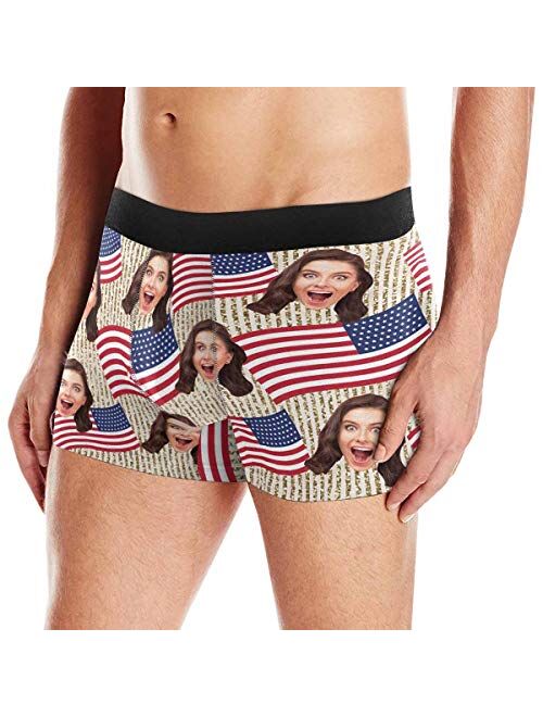 Custom Face Print Boxer Briefs for husband Birthday boyfriend birthday gift funny boxers for women