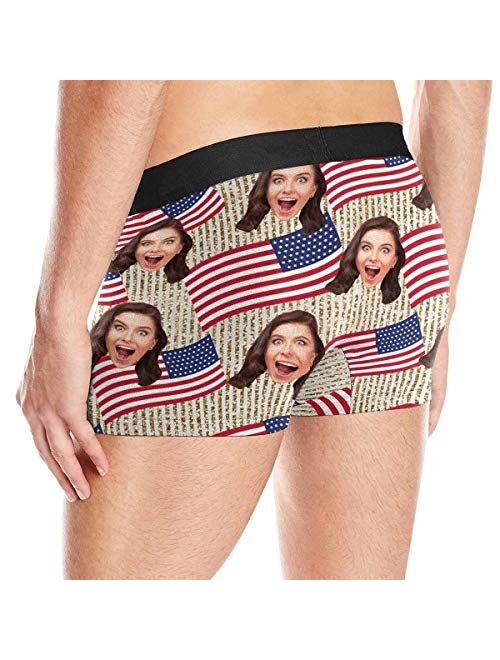 Custom Face Print Boxer Briefs for husband Birthday boyfriend birthday gift funny boxers for women