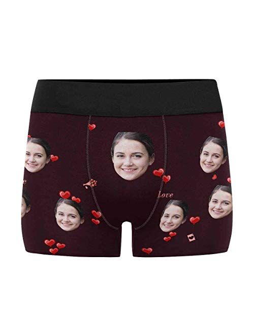 Custom Face Print Boxer Briefs for husband Birthday boyfriend birthday gift funny boxers for women