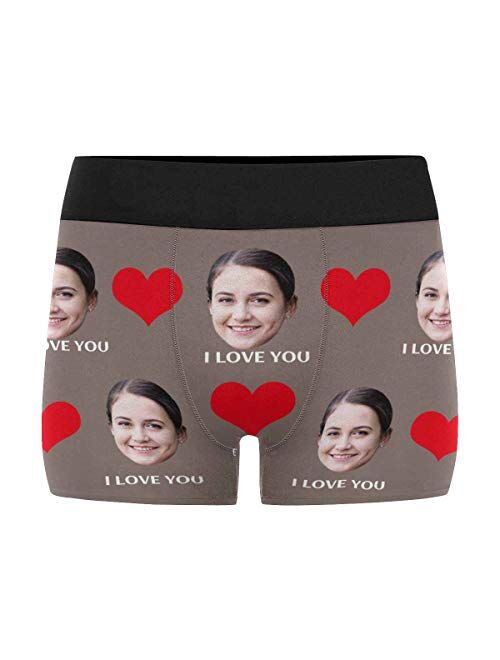 Custom Face Print Boxer Briefs for husband Birthday boyfriend birthday gift funny boxers for women