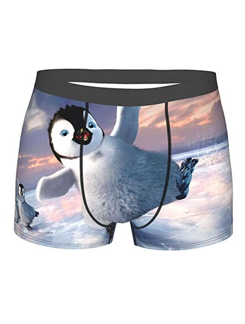 Boxer Briefs Mens Penguin Underwear For Men Animals Breathable Stretch Comfortable Boxer Shorts Gifts For boys Underpants