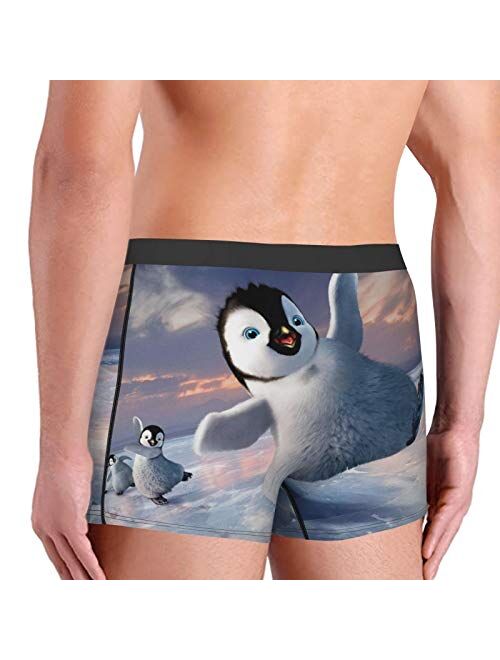 Boxer Briefs Mens Penguin Underwear For Men Animals Breathable Stretch Comfortable Boxer Shorts Gifts For boys Underpants