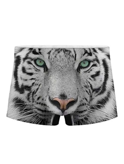 Dellukee Men's Boxer Briefs Funny Animal Print Fashion Short Underwear for Bachelorette Party