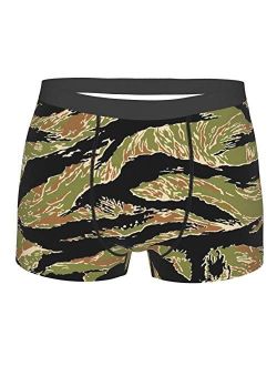 Men'S Boxer Briefs Tiger Stripe Camo Print Funny Anime Underwear Mens