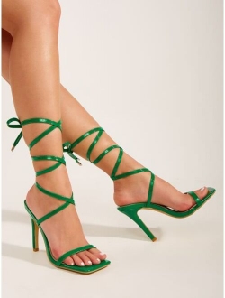 Minimalist Stiletto Gladiator Sandals