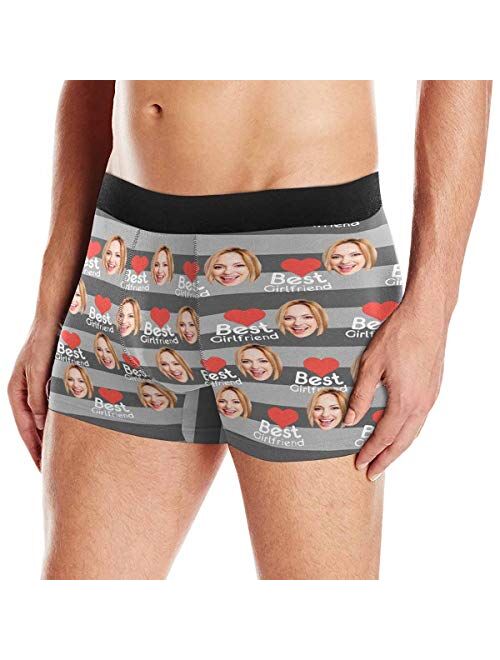 InterestPrint Custom Men's Boxer Briefs Polar Bear and Penguin (XS-3XL)