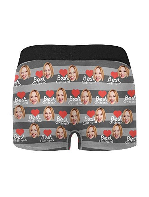 InterestPrint Custom Men's Boxer Briefs Polar Bear and Penguin (XS-3XL)