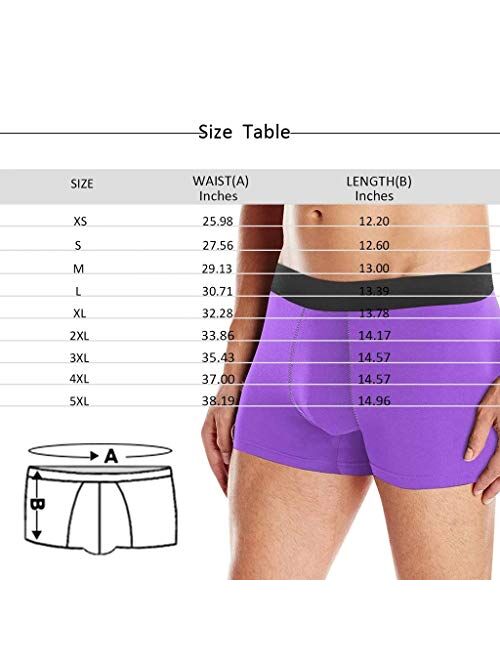 InterestPrint Custom Men's Boxer Briefs Polar Bear and Penguin (XS-3XL)