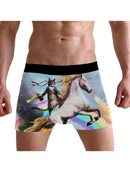 Mens Breathable Boxer Briefs Male Classic Fit Underwear S M L XL