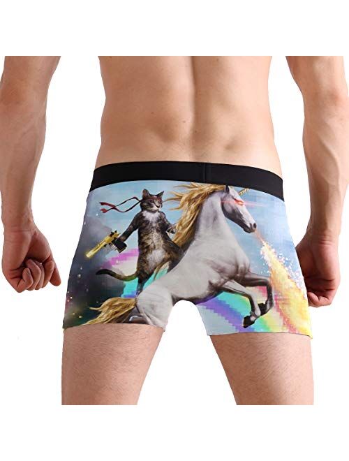 Mens Breathable Boxer Briefs Male Classic Fit Underwear S M L XL