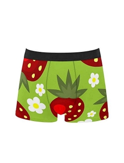 InterestPrint Men's All Over Print Boxer Briefs Breathable Underwear Cute Elephants