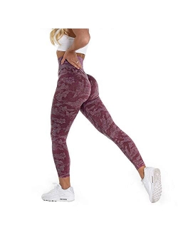 YVYVLOLO Women High Waist Workout Gym Butt Lift Seamless Leggings Yoga Pants Tights