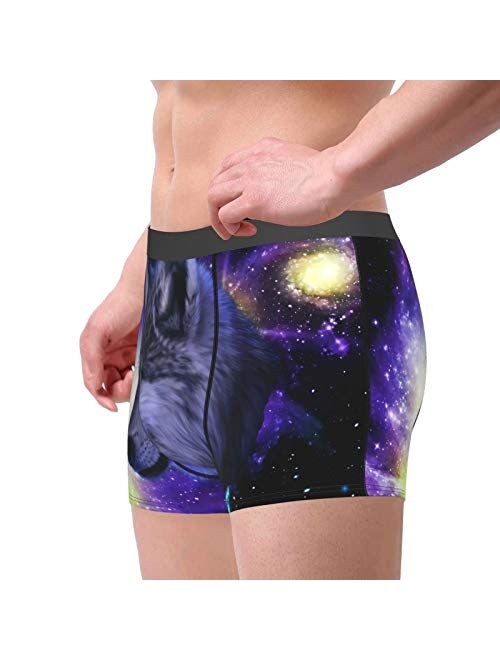 Antkondnm Wolves Funny Boxer Briefs Print Underwear for Men Custom