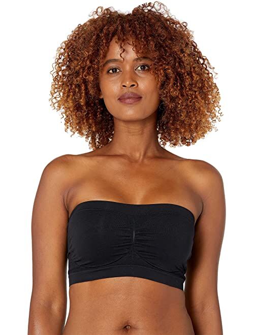 Yummie Nylon Seamless Bandeau Bra w/ Removable Pads