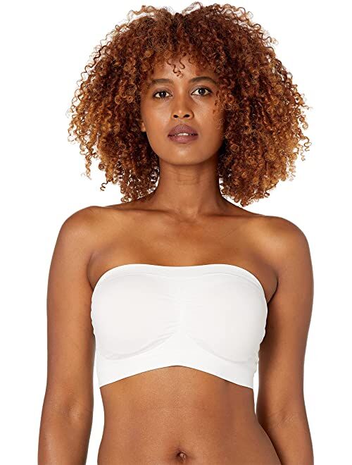 Yummie Nylon Seamless Bandeau Bra w/ Removable Pads