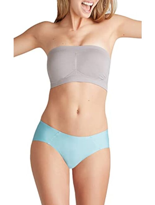 Yummie Nylon Seamless Bandeau Bra w/ Removable Pads