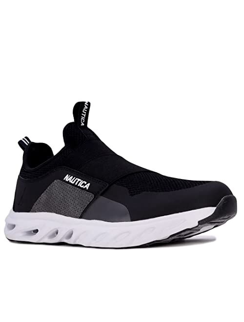 Nautica Men's Casual Slip-On Fashion Sneakers-Walking Shoes-Lightweight Joggers